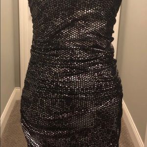 Express bodycon shimmer dress